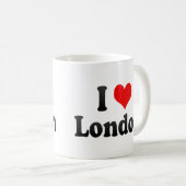 私はロンドン、イギリスを愛します コーヒーマグカップ (正面右)