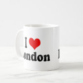 私はロンドン、イギリスを愛します コーヒーマグカップ (正面左)