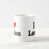 私はロンドン、イギリスを愛します コーヒーマグカップ (中央)
