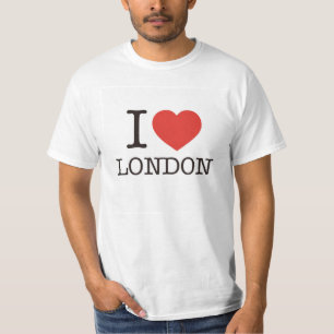 私はロンドン-上--を愛します Tシャツ