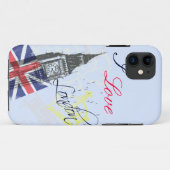 私はロンドンiPhone5の例を愛します Case-Mate iPhoneケース (裏面(横))