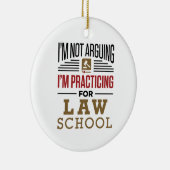 私はロースクールで練習しているとは言っていない セラミックオーナメント (右)