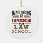 私はロースクールで練習しているとは言っていない セラミックオーナメント (裏面)