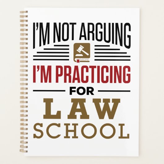 私はロースクールで練習しているとは言っていない プランナー手帳 (正面)