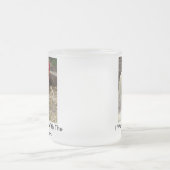 私はローターと一緒に起きる フロストグラスマグカップ (中央)