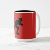 私はローラ転がー・ダービー・スケーター ツートーンマグカップ (正面右)