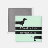 私はワイナーのシルエットマグネットモダンが大好き マグネット (正面/裏面)