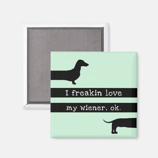 私はワイナーのシルエットマグネットモダンが大好き マグネット (正面/裏面)