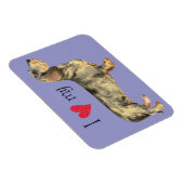 『私はワイヤヘアのダックスフントを愛してる』 マグネット (右側)