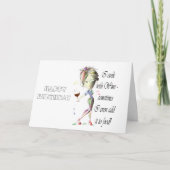 私はワインと調理師,時には食品のギフトに追加おもしろい カード (正面)