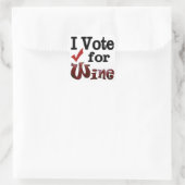 私はワインに投票 スクエアシール (バッグ)