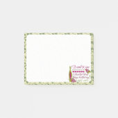 私はワインのおもしろいな引用文を飲みます ポストイット (正面)