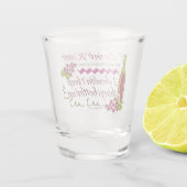 私はワインの引用文を飲おもしろいむ ショットグラス (裏面)