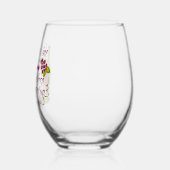 私はワインの引用文を飲おもしろいむ ステムなしワイングラス (左)