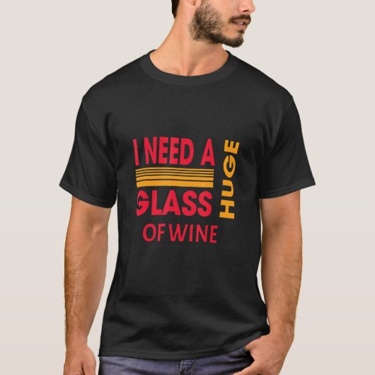 私はワインの皮肉を嫌う Tシャツ (正面)