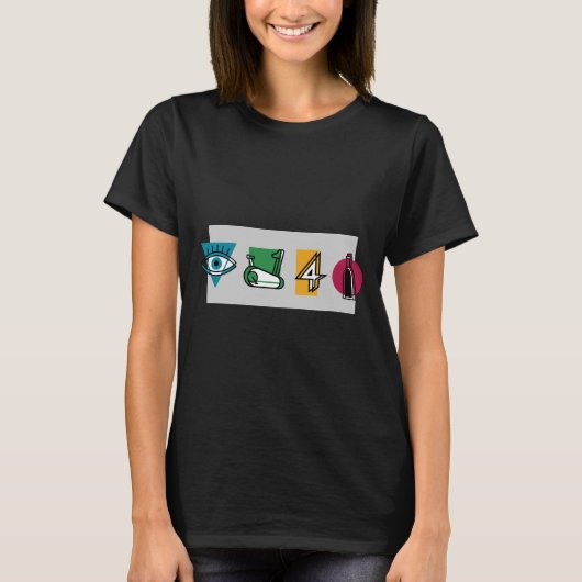 私はワインを求めてスピンする Tシャツ (正面)