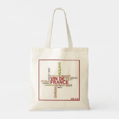私はワインを消す – トートバッグ (裏面)