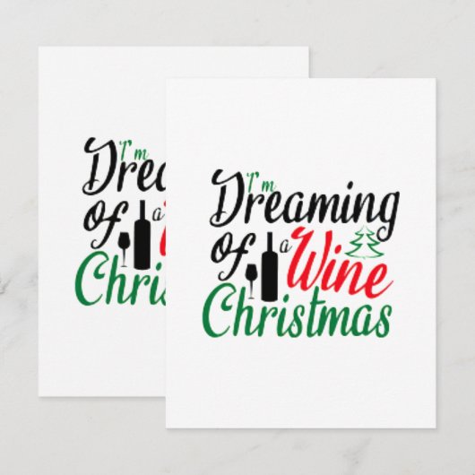 私はワインクリスマスの夢を見ている (正面/裏面)