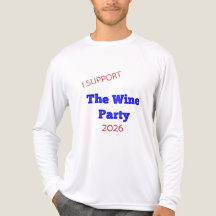 私はワインパーティー2026を支持します 面白い選挙Tシャツ