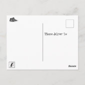 私はワインランニングの引用文をおもしろい試した ポストカード (裏面)