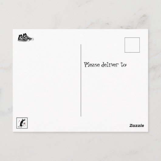 私はワインランニングの引用文をおもしろい試した ポストカード (裏面)