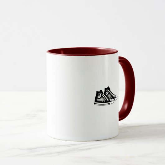 私はワインランニングの引用文をおもしろい試した マグカップ (正面右)