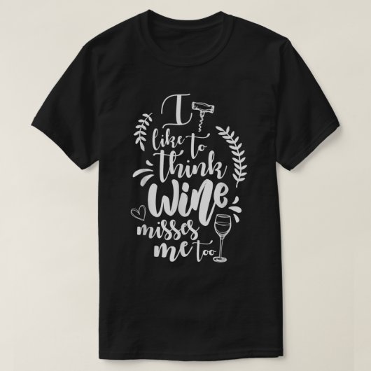 私はワイ考えンを好きにワイナリーティー Tシャツ (デザイン正面)