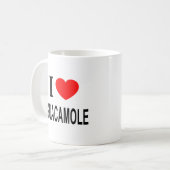私はワカモレが大好き コーヒーマグカップ (正面左)