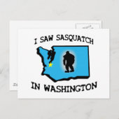 私はワシントンでサスカッチを見た ポストカード (正面/裏面)
