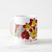 私はワスレグサのマグを掘ります コーヒーマグカップ (正面左)