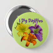 私はワスレグサを掘ります 缶バッジ (正面&裏面)