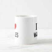 私はワッフルが大好き コーヒーマグカップ (中央)