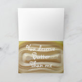 私はワッフルごめんかわいい謝罪おもしろいだ カード (内部)