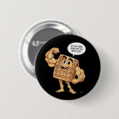 私はワッフルのためにここにいる 缶バッジ (正面&裏面)