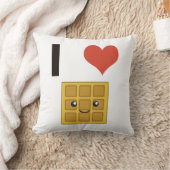 私はワッフルを愛します クッション (ブランケット)