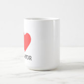 私はワニが大好きです  コーヒーマグカップ (中央)
