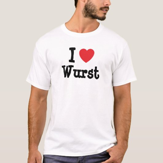 私はワーストハートTシャツが大好き Tシャツ (正面)