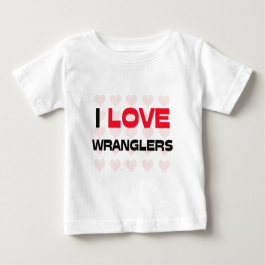 私はワーラングラーが大好き ベビーTシャツ (正面)