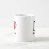 私はワーレンを愛します コーヒーマグカップ (中央)