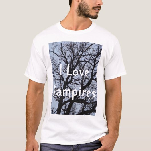 私はヴァンパイアが大好き Tシャツ (正面)
