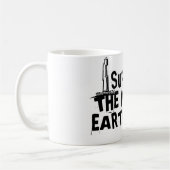 私はヴァージニアの地震を生き延びました コーヒーマグカップ (左)