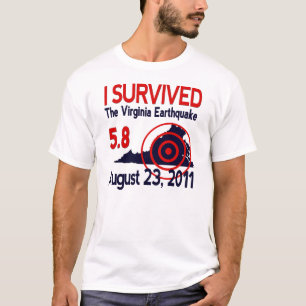 私はヴァージニアの地震を生き延びました Tシャツ