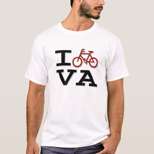 私はヴァージニアのTシャツを自転車に乗ります Tシャツ (正面)