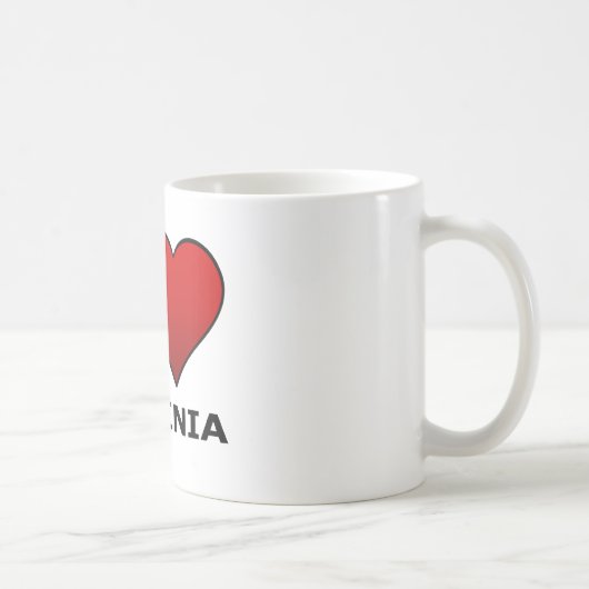 私はヴァージニアを愛します コーヒーマグカップ (右)