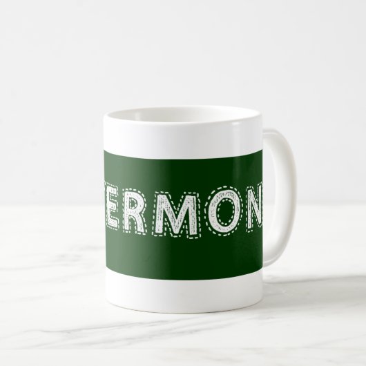 私はヴァーモントのコーヒー・マグを愛します コーヒーマグカップ (正面右)