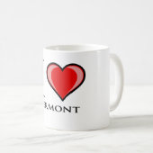 私はヴァーモントを愛します コーヒーマグカップ (正面右)
