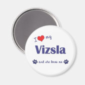 私はヴィツラ（雌犬）が大好き マグネット (正面/裏面)