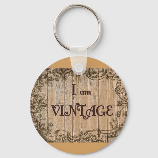 私はヴィンテージです キーホルダー (正面)