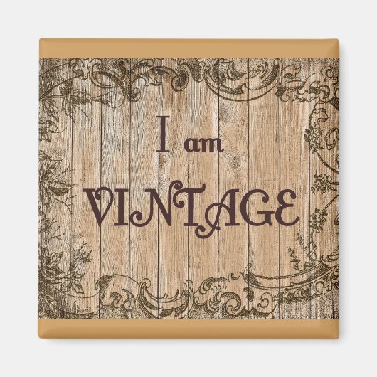 私はヴィンテージです マグネット (正面)