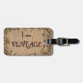 私はヴィンテージです ラゲッジタグ